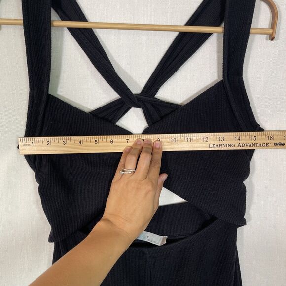 Free People Black Cutout Jumpsuit - Picture 8 of 10